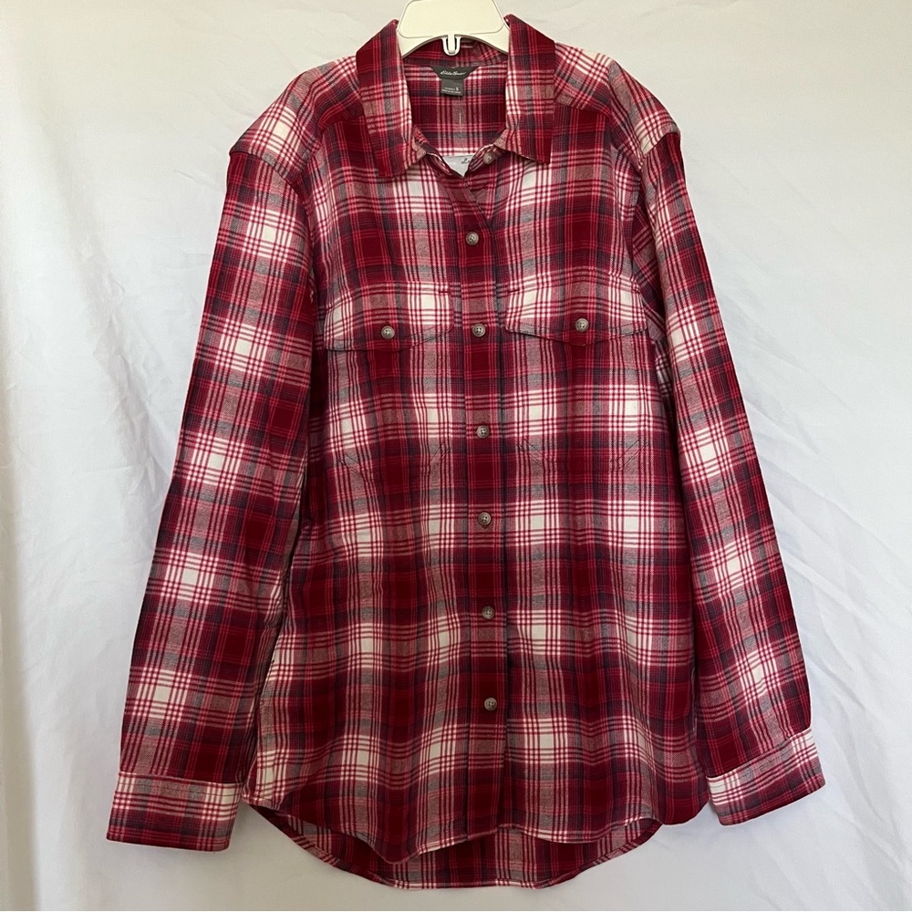 NWT Eddie Bauer plaid shirt size S
